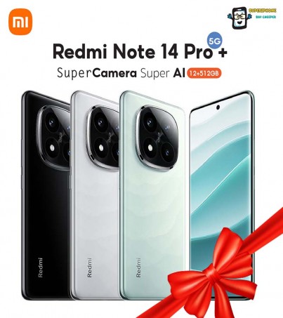 Redmi Note 14 Pro+(12/512GB)หน้าจอขอบโค้งแบบ OLED รีเฟรช 120Hz(By SuperTStore)