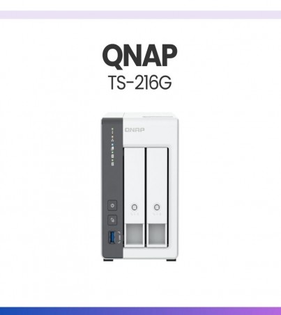 QNAP อุปกรณ์เก็บข้อมูลบนเครือข่าย NAS รุ่น TS-216G 4-core 2.0GHz/4GB/2-Bay