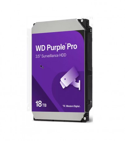 WD PURPLE PRO 18 TB 3.5 INCH HDD (ฮาร์ดดิสก์ 3.5 นิ้ว) - 7200RPM SATA3 (WD181PURP)