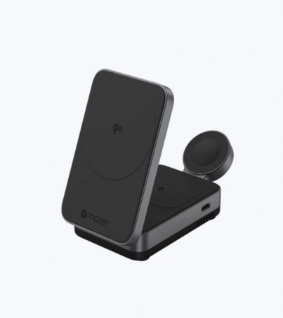 Mazer MagFold Trio Qi2 3in1 Wireless Charger (M-qi2-MagFold05) 