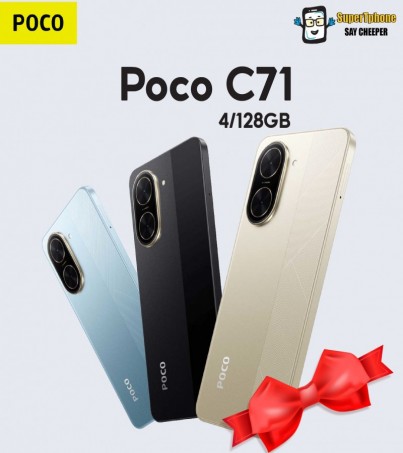 POCO C71 (4/128GB) Android 15 Go Edition แบต 5200mAh (By SuperTStore)
