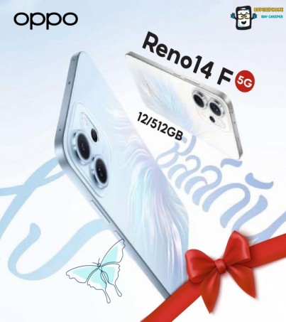 OPPO Reno 14F รุ่น 5G(12+512GB) จอ 6.57 นิ้ว l แบต 6,000 mAh l AI ปรับปรุงคุณภาพของภาพถ่าย(By SuperTStore)