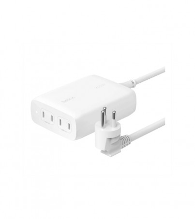BELKIN ADAPTER CHARGER (อะแดปเตอร์) BOOSTCHARGE PRO 200W 4-PORT USB-C GaN CHARGER (WCH015thWH)