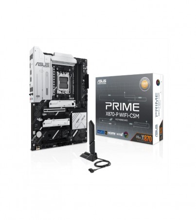 MAINBOARD (เมนบอร์ด) ASUS PRIME X870-P WIFI-CSM (AMD SOCKET AM5 DDR5 ATX)