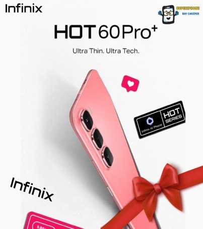 Infinix HOT 60 Pro+ รุ่น 5G(8+256GB)ตัวท็อปแห่งปี กล้องคมชัด แบตเตอรี่อึด(By SuperTStore)