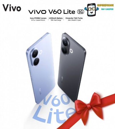 vivo V60 Lite 5G(8+256GB) Dimensity 7360-Turbo l  จอภาพ 6.77” OLED(By SuperTStore)