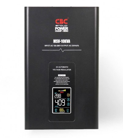 เครื่องปรับแรงดันไฟฟ้าอัตโนมัติ CBC MSV-10KVA สามารถรองรับแรงดันไฟขาเข้าได้ 100-260 โวลท์