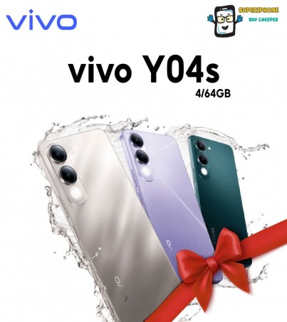 Vivo Y04s (4/64GB)ทนทานสูง แบตเตอรี่ขนาดใหญ่(By SuperTStore)