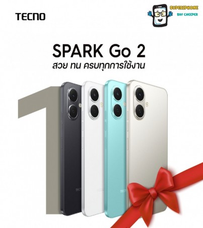 Tecno Spark Go 2(4/64GB) จอ 6.67 นิ้ว   l กันน้ำกันฝุ่น IP64 (By SuperTStore)