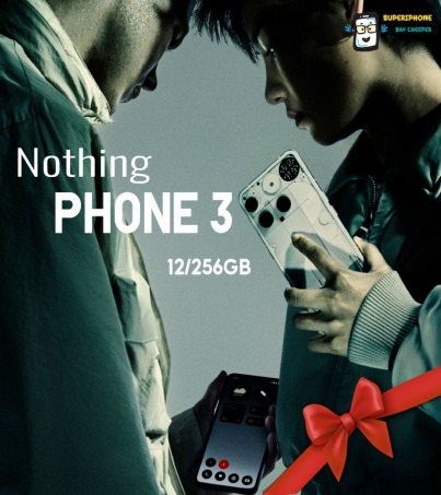 Nothing Phone 3 รุ่น 5G (12/256GB) จอ 6.7 นิ้ว l  แบตเตอรี่   5150 mAh(By SuperTStore)