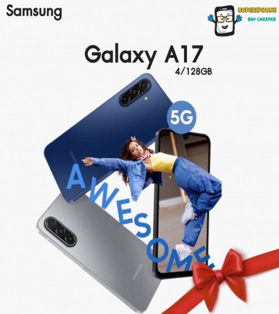 samsung A17 รุ่น 5G (4/128GB)จอ 6.70 นิ้ว l แบตเตอรี่ 5,000 mAh l กล้องหลัง 50MP(By SuperTStore)