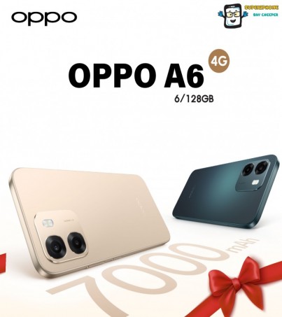 OPPO A6 รุ่น 4G (6+128GB) 6.75 นิ้ว l แบต 7,000 mAh l รีเฟรชเรท 120Hz(By SuperTStore)
