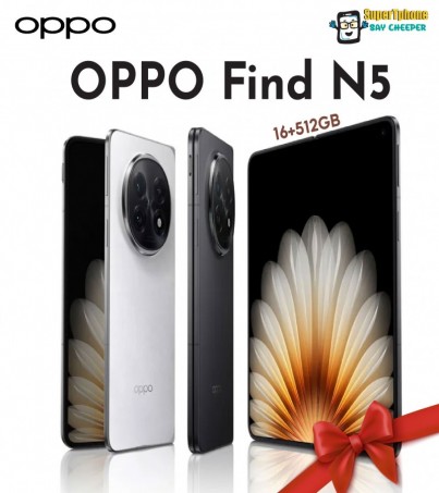 OPPO Find N5 รุ่น 5G(16+512GB) หน้าจอเดี่ยว 6.62 นิ้ว l แบต  5,600 mAh lจอสองทบ 8.12 นิ้ว (By SuperTStore)