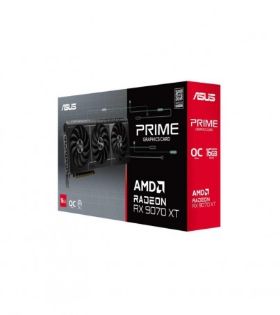 ASUS PRIME  VGA (การ์ดจอ) AMD RADEON RX 9070 XT GAMING 16GB GDDR6 OC EDITION ประกันศูนย์ 3 ปี (กล่องบุบ+มุมขาด)