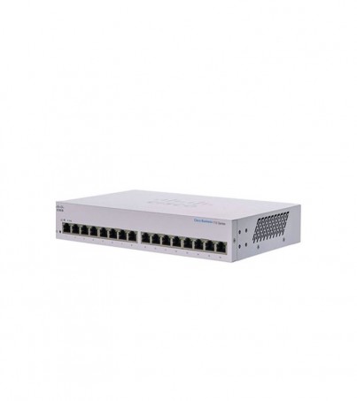 Cisco CBS110-16T-EU 16 Ports 10/100/1000 Mbps Unmanaged Gigabit Switch, Rack mount 1U