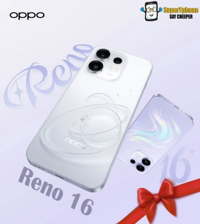  OPPO Reno16 รุ่น 5G(12+256GB)จอ AMOLED 6.32 นิ้ว l แบตเตอรี่ 6700 mAh l Snapdragon 7 Gen 4(By SuperTStore)