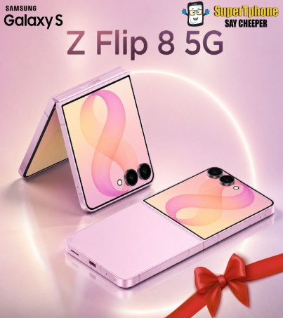 Samsung Galaxy Z Flip8 รุ่น 5G (12+256GB) ดีไซน์เก๋ บางเบา l กล้องหลัง 50MP lแบต 4,300 mAh(By SuperTStore)