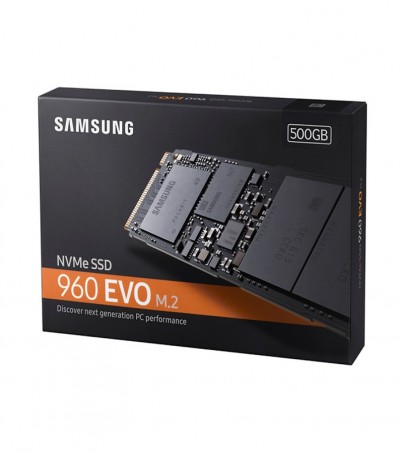 Samsung 960 EVO Series - 500GB PCIe NVMe - M.2 Internal SSD (MZ-V6E500BW)   
