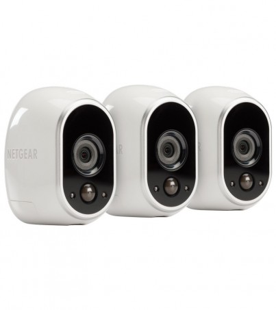 Netgear Indoor/Outdoor HD Wire Free Security System with 3 Cameras VMS3330 
