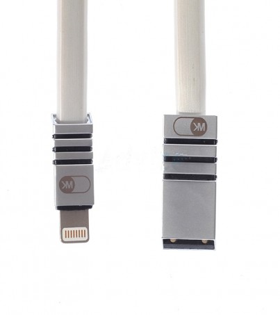 WK Cable Charger for iPhone (1M BLAZE) Silver 