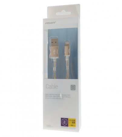 PISEN Cable Charger for iPhone (1M AL06-1000) Gold 