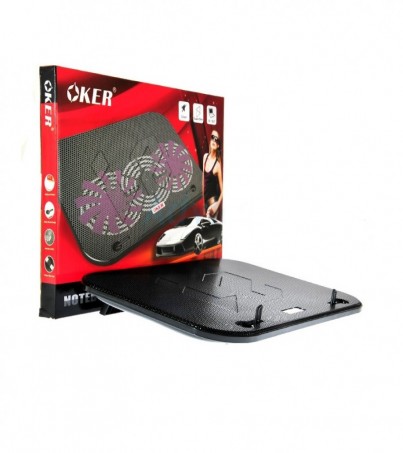 OKER Cooler Pad HVC-632 (2 Fan) Black 
