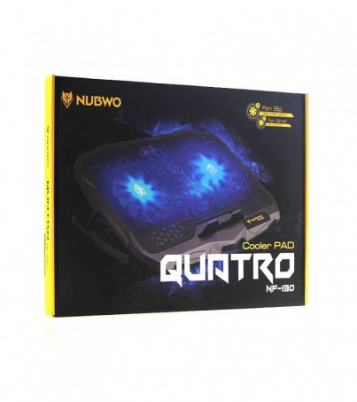 NUBWO Cooler Pad NF130 Quatro (4Fan) Black 