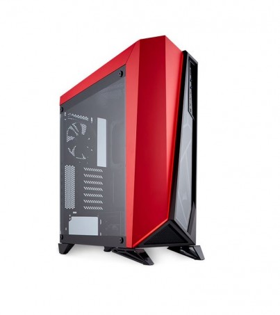Corsair Carbide Series SPEC-OMEGA Tempered Glass Mid-Tower ATX Gaming Case - Red 
