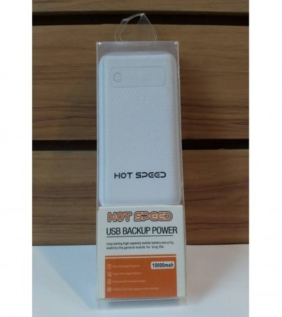 Hot Speed Power Bank 10000 mAh - White 