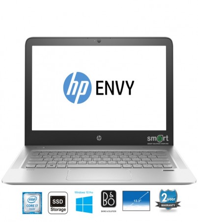 HP ENVY 13-d131TU (W0J45PA#AKL) i7-6500U 8GB 512GB SSD UMA Win10Pro (Silver) ผ่อน0% 10เดือน