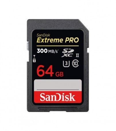 SANDISK 64GB SD CARD EXTREME PRO CLASS10 300MB/S (SDSDXPK_064G_GN4IN)