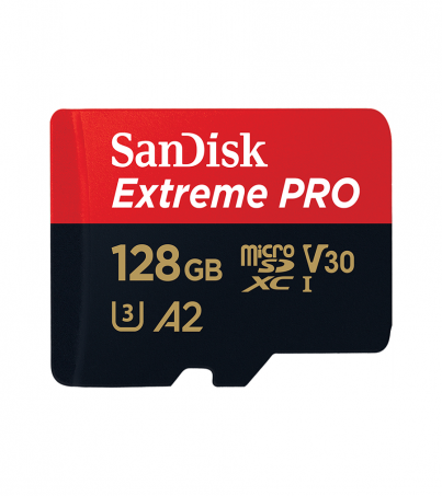 SanDisk Extreme Pro 128 GB microSDXC Memory Card up to 170 MB/sClass 10 (SDSQXCY_128G_GN6MA)