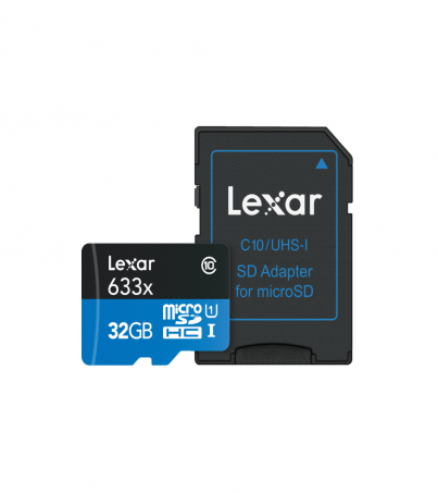 Lexar Micro SD 32GB Class10 (98 MB/s.) No Adapter 