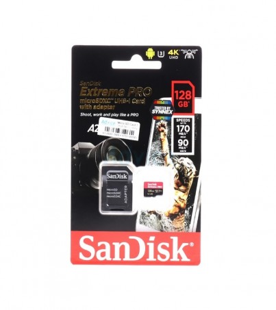 Micro SD 128GB Class10 Sandisk EXTREME PRO (170 MB/s.)