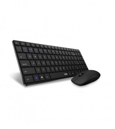 Rapoo 9300M Multi-mode Wireless Keyboard and Mouse (KB-9300M) - Black 