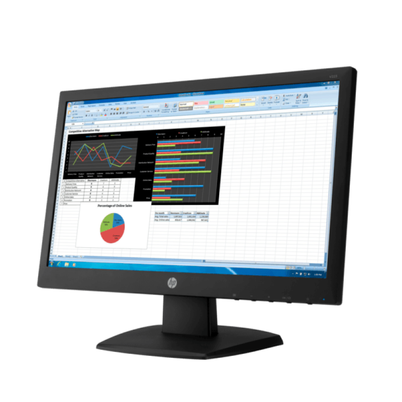 HP Monitor V223 V5G70AA 21.5inch (H1V5G70AAV223) SuperTstore