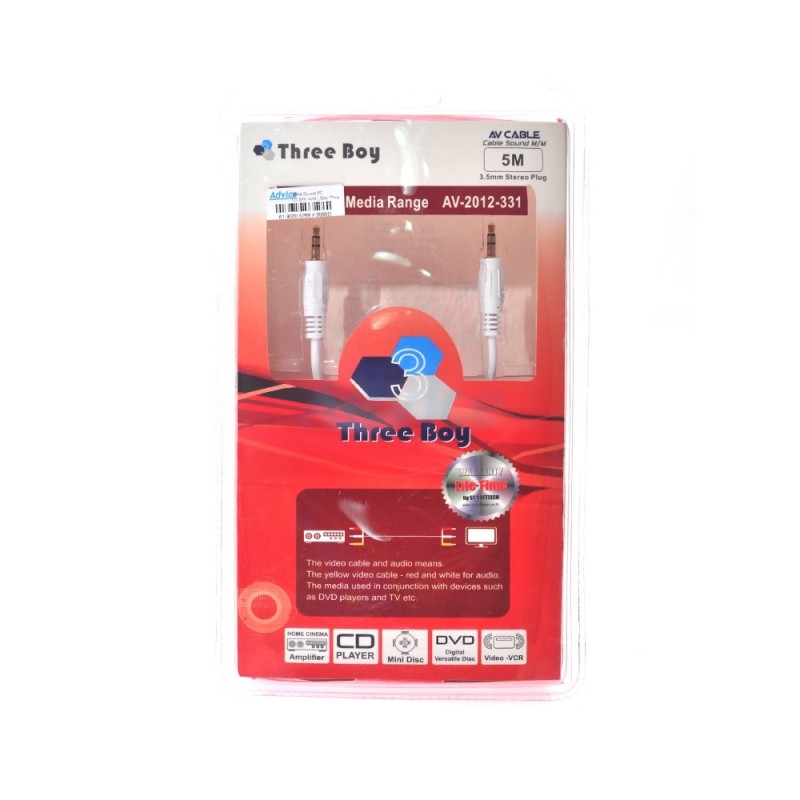 Cable Sound PC TO SPK M/M (5M) ThreeBoy SuperTstore