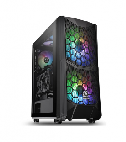 Thermaltake Commander C 35 Dual 200MM ARGB Fans Tempered Glass ATX Mid-Tower Chassis (CA-1N6-00M1WN-00) 