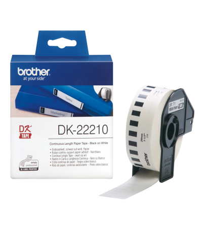 Brother Genuine DK-22210 Continuous Paper Label Roll 29mm (DK22210) 
