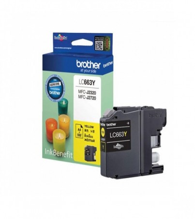 Brother Ink Cartridge - Yellow (LC-663Y) 
