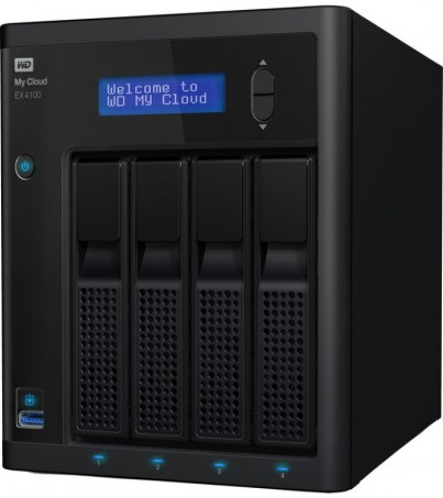 WD My Cloud Expert Series EX4100 32TB 4-Bay NAS Server (WDBWZE0320KBK-SESN)