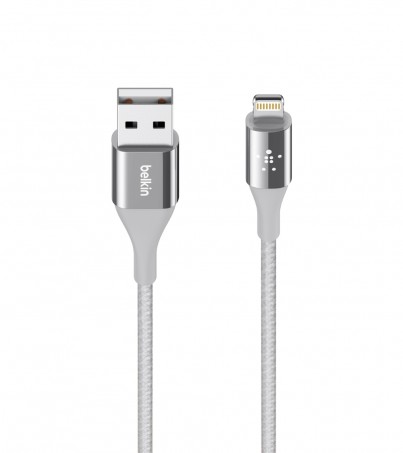 Cable Charger for iPhone (1.2M,Dura Tek,F8J207bt04) 'BELKIN' Silver 