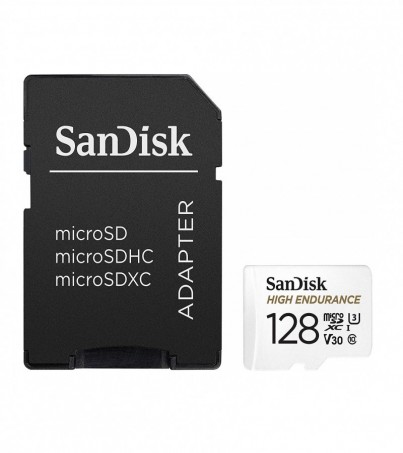 SanDisk Micro SD Card (128GB) High Endurance (SDSQQNR_128G_GN6IA)