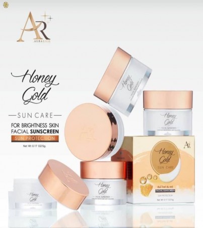 Aura Rich Honey gold Sun Care SPF50PA+++ ครีมกันแดดออร่าริช กล่องส้ม