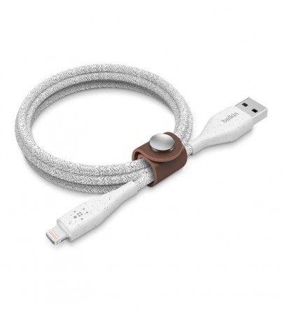 Cable Charger for iPhone (1.2M,Mixit Dura Tek,F8J236bt04) 'BELKIN' White 