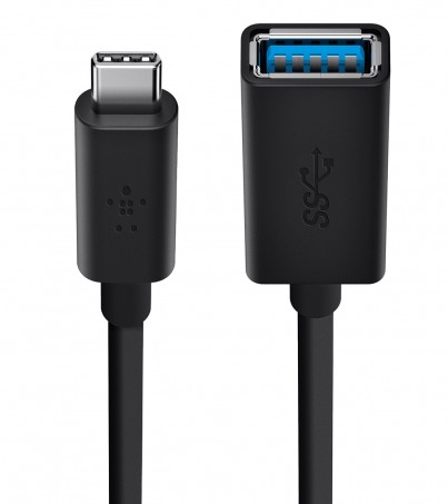 Belkin 3.0 USB-C to USB-A Adapter (F2CU036btBLK) -Black 
