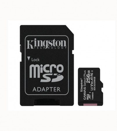 KINGSTON CANVAS SELECT PLUS 256 GB MICRO SD CARD (SDCS2/256GB)