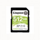 การ์ดหน่วยความจำ Kingston 512GB SDHC Canvas Select Plus Memory Card (SDS2/512GB)