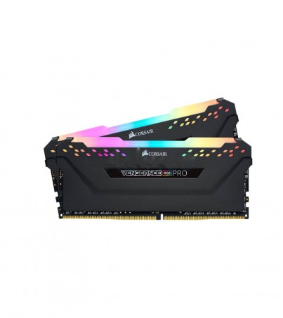 CORSAIR Vengeance RGB PRO Black RAM DDR4(3000) 16GB (8GBX2) (CMW16GX4M2C3000C15)