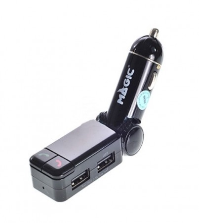 Magictech รุ่น BC-06B 2USB Car Charger + Bluetooth & MP3 (Black)
